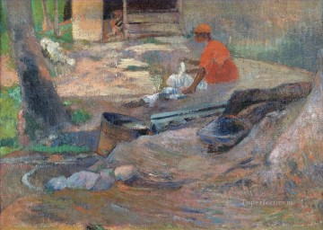 LA PEQUEÑA LAVADORA Paul Gauguin Pinturas al óleo